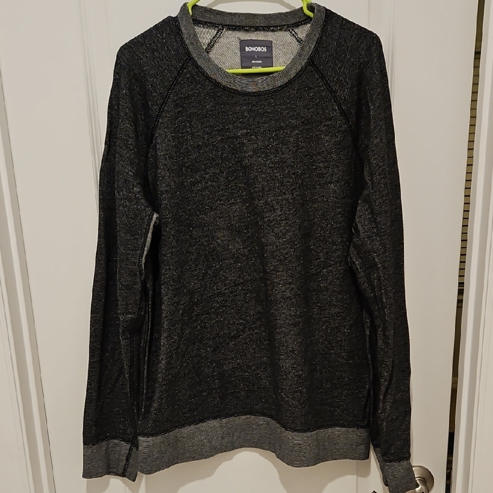 Bonobos Men's Charcoal Crewneck Sweater